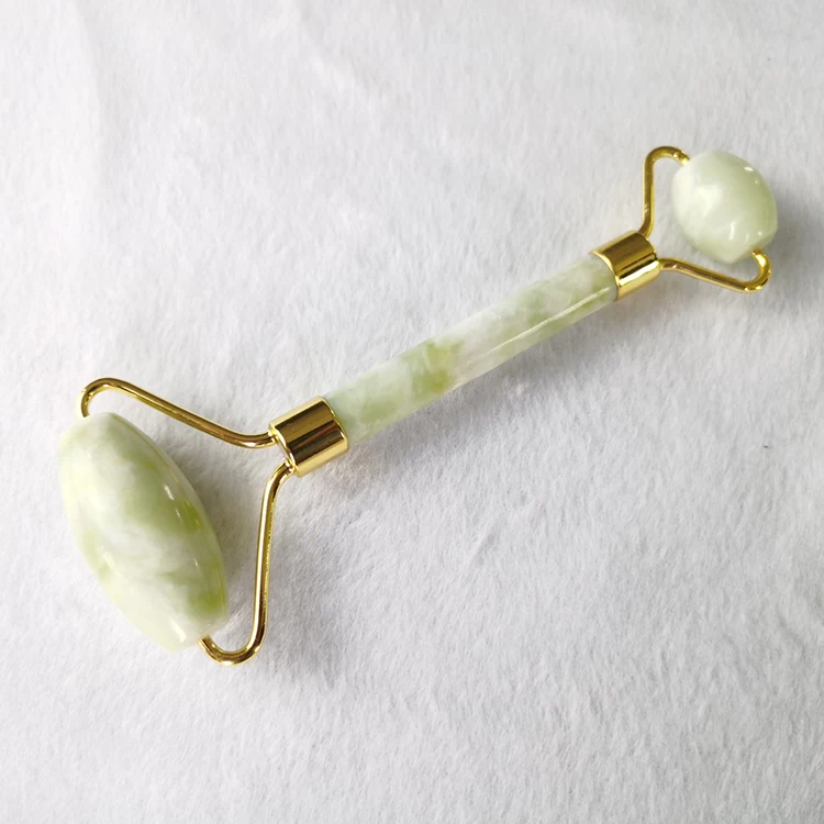 

fast delivery natural jiacui jade green roller xiuyan jade roller for women