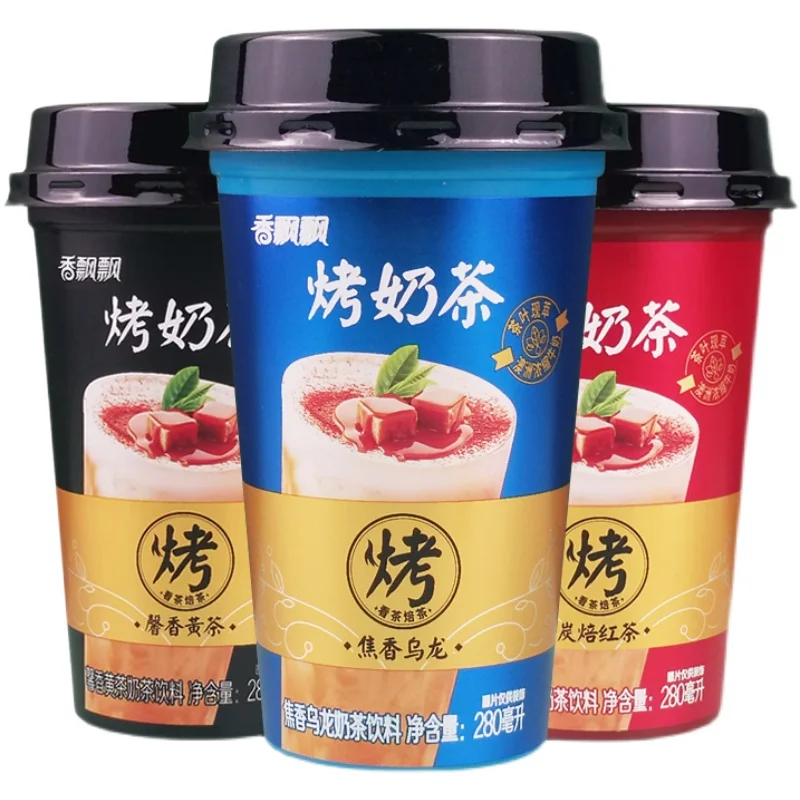 

280ml xiangpiaopiao Oolong black tea and yellow tea flavor beverage roasted milk tea