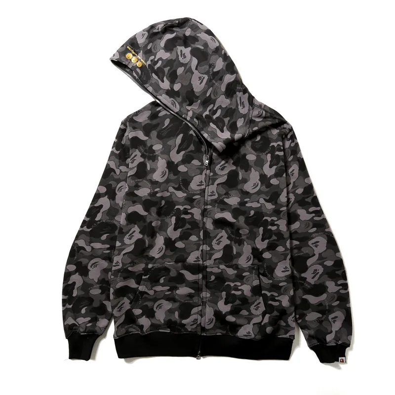 

2021 Fashion INS Casual Camouflage Fleece Bape Camo Ball Hoodie, Customized colors