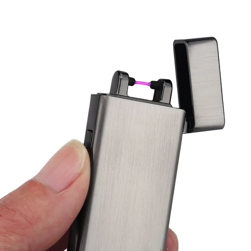 

Custom logo Durable Zinc Alloy Resin Electric USB Rechargeable Heat Single ARC Lighter, Custom colors