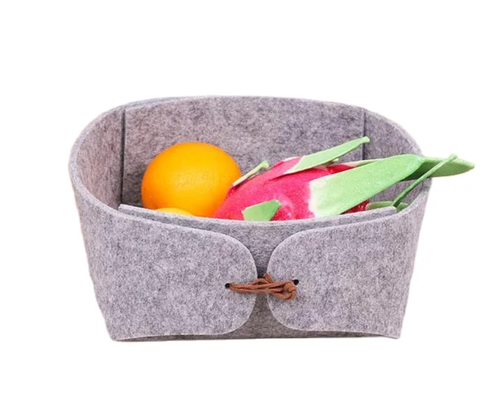 

Different Size Convenient Fabric Storage Box Organizer Living Room Small Toy Key Foldable Felt Storage Basket