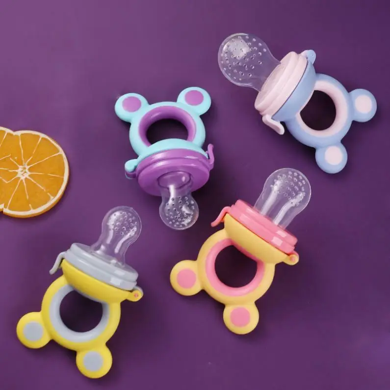 

High quality baby food chewing pacifier baby fruit and feeder bag silicone nipple, Picture shows