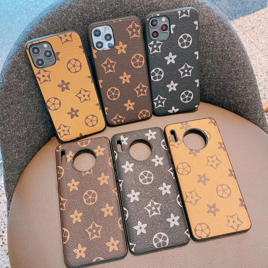 

New Trendy Fashion Pu Leather Grid Designer Phone Case for iPhone 12 Mobile Phone accessories for Samsung S21
