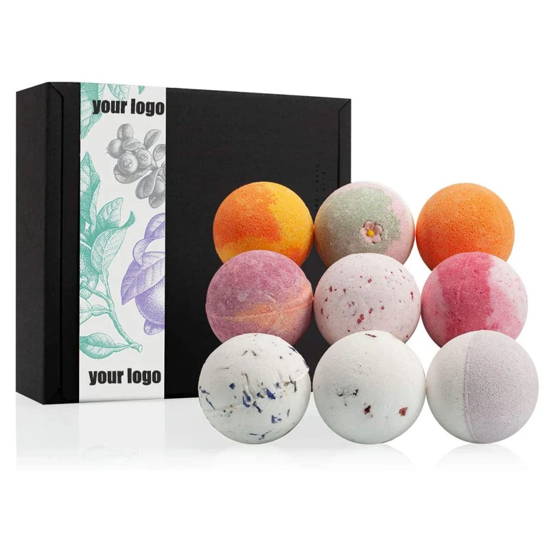 

Hot Selling Private Label Fizzers Customized Bubble Bath Bombs Set, Colorful