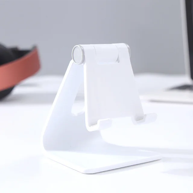 

Adjustable foldable plastic ABS table mobile phone holder stand