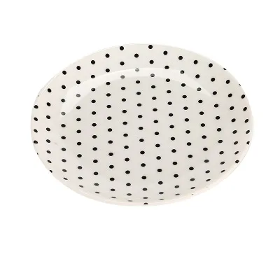 

Non-stick oil easy to clean round new simple dinner plate, As picture