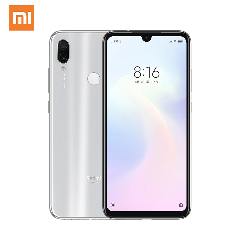 

Xiaomi Redmi Note 7 4GB 64GB White 48Million Pixels & Fingerprint Identification 4000mAh Battery Cell phone redmi note 7