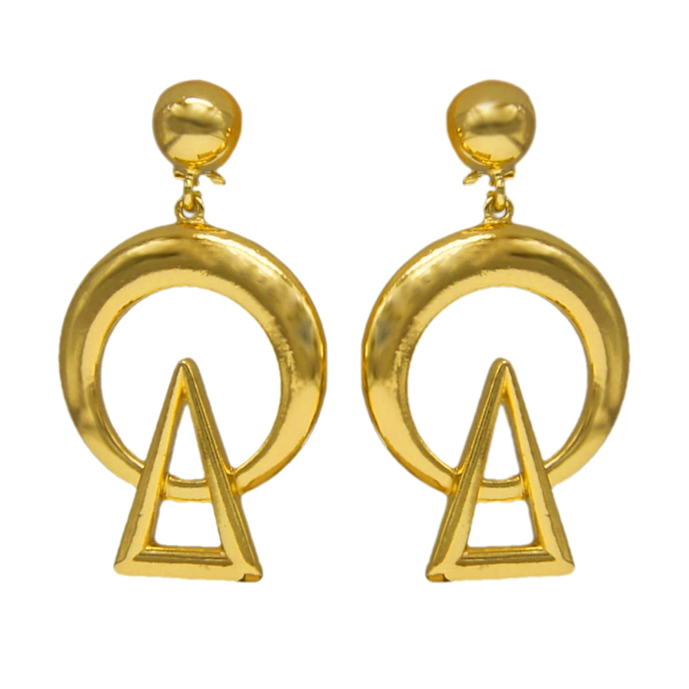 

Yulaili 18k Gold Plated Earrings Hoops Stainless Steel Jewelry Wavy Shaped Circle Earring Stainless Hoop Earrings