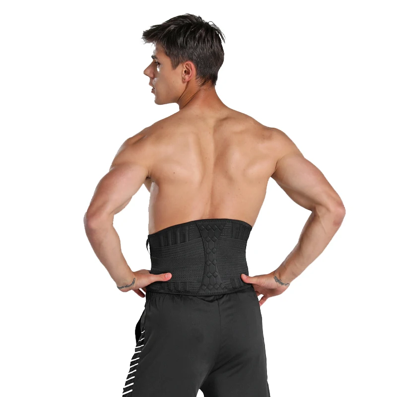 

Neoprene medical adjustable back brace for men lower back, Black