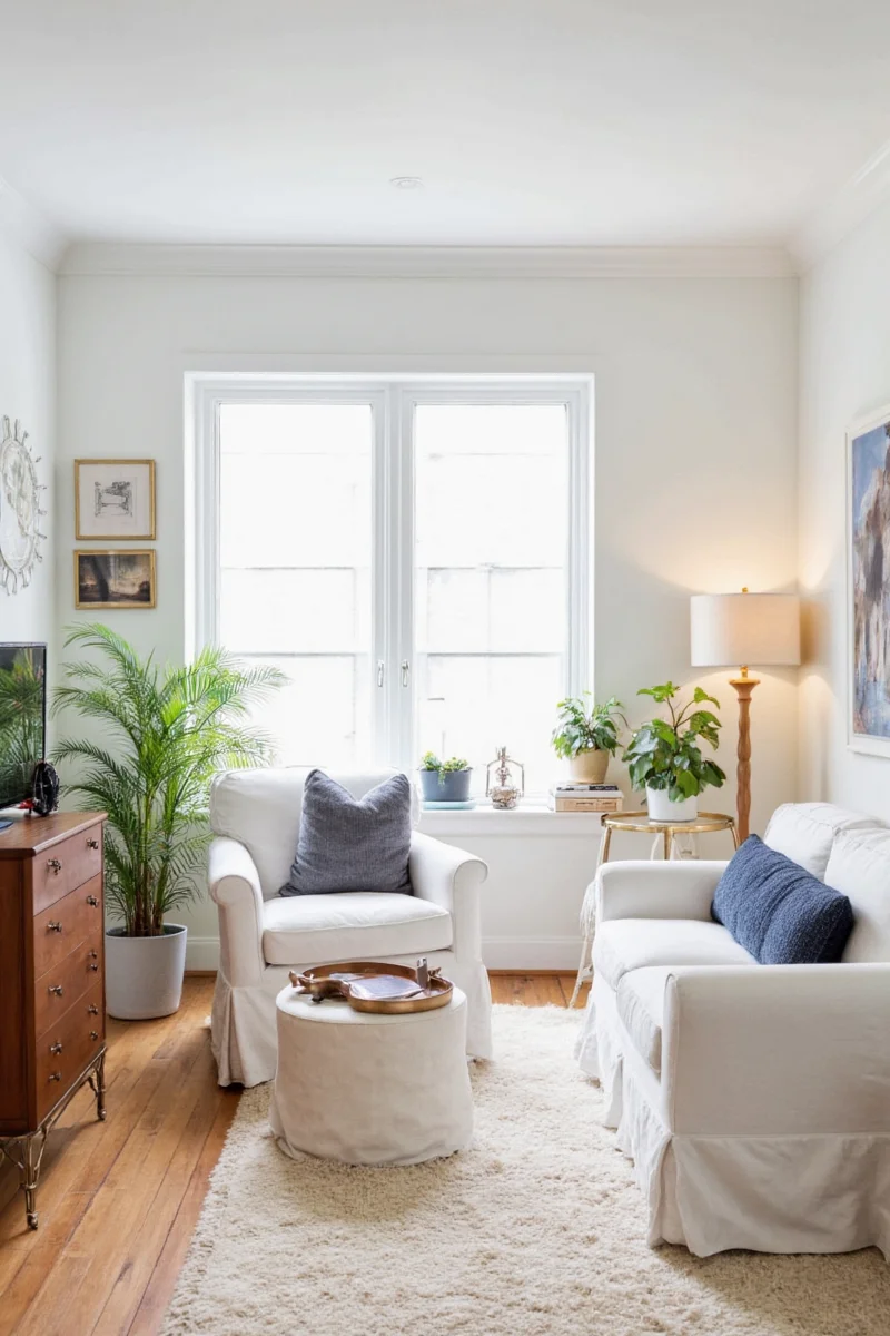 Natural materials in a rythm room setting