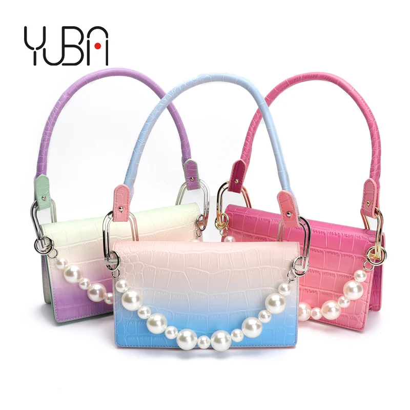 

New Arrival Ladies Leather Shoulder Bags Women 2021 Purse Handbags For Women Luxury, Rainbow,gradient color,rose red or customized color