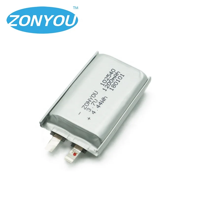 
1200 mAh Rechargeable Lipo 3.7V 4.44wh 1200mAh 102540 Lithium Polymer Li-Po Li-polymer Battery for Digital Device 