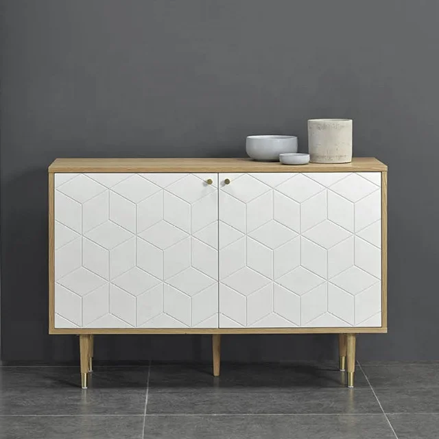 
scandinavian design MDF with oak veneer sideboard high quality cabinet hot sale storage cabinet 