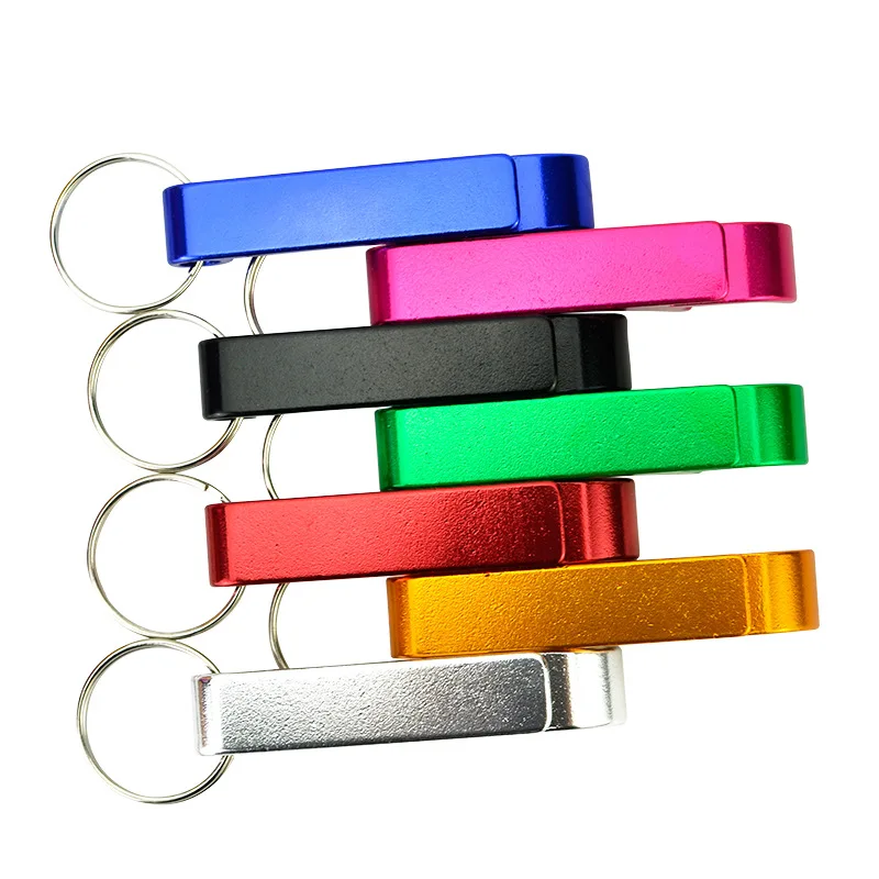 Wholesale Customized Logo Aluminium Alloy Bottle Opener Keychains for Promotion Giveaway Gift