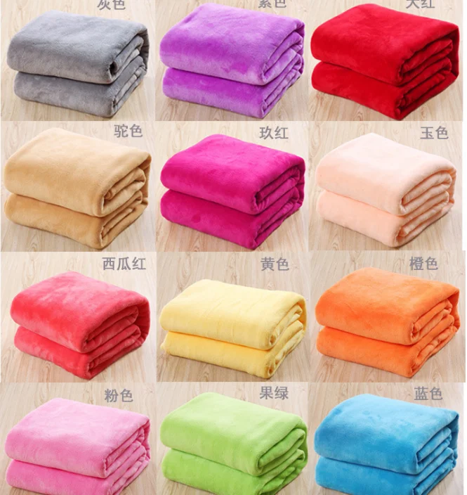 Small size Soft flannel fleece blanket plain fleece baby blanket READY TO SHIP