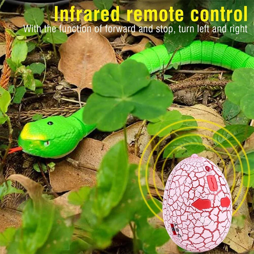 16 Inch Rc Snake Remote Control Snake Prank Toys Snakes Toys With Egg ...