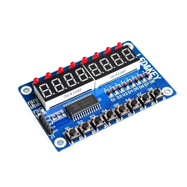 TM1638 Button LED Display LED Module 8 bit Digital Tube