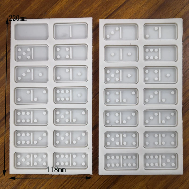 D009 Diy Ready To Ship Diy Epoxy Resin Shiny Dominos Molds Silicone