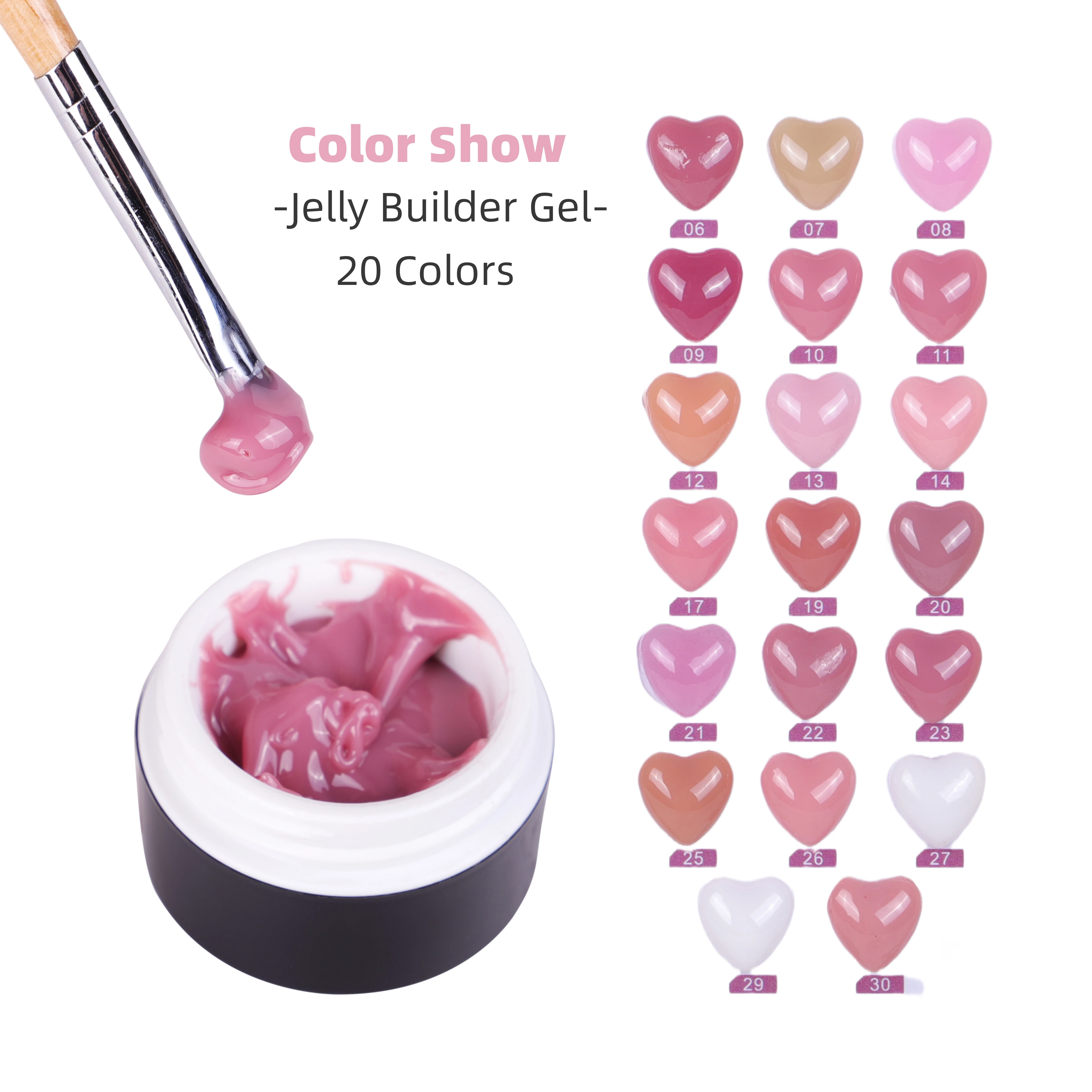 

professional nails art transparent extension acrylic nail uv gel