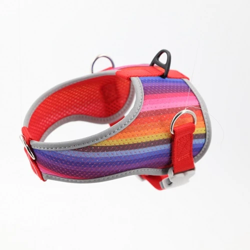 

Customizable colors breathable adjustable pet harness mesh dog mesh harness