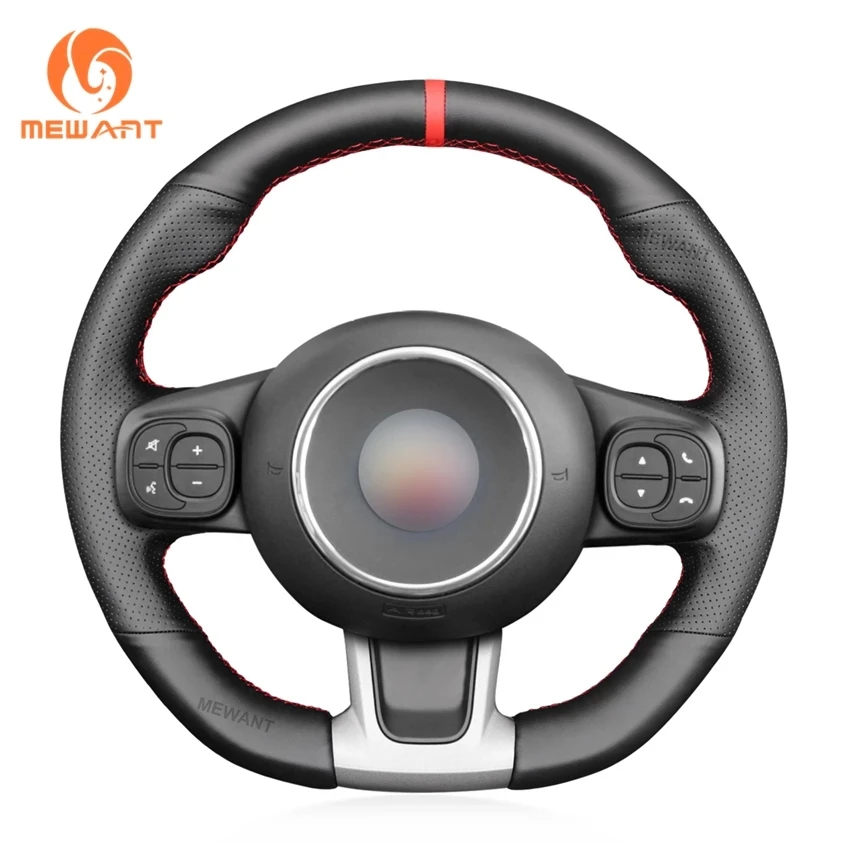 

Factory Price Black Faux Leather Steering Wheel Cover For Abarth 595/595C/695/695C Fiat 500/500C 2016 2017 2018 2019 2020 2021
