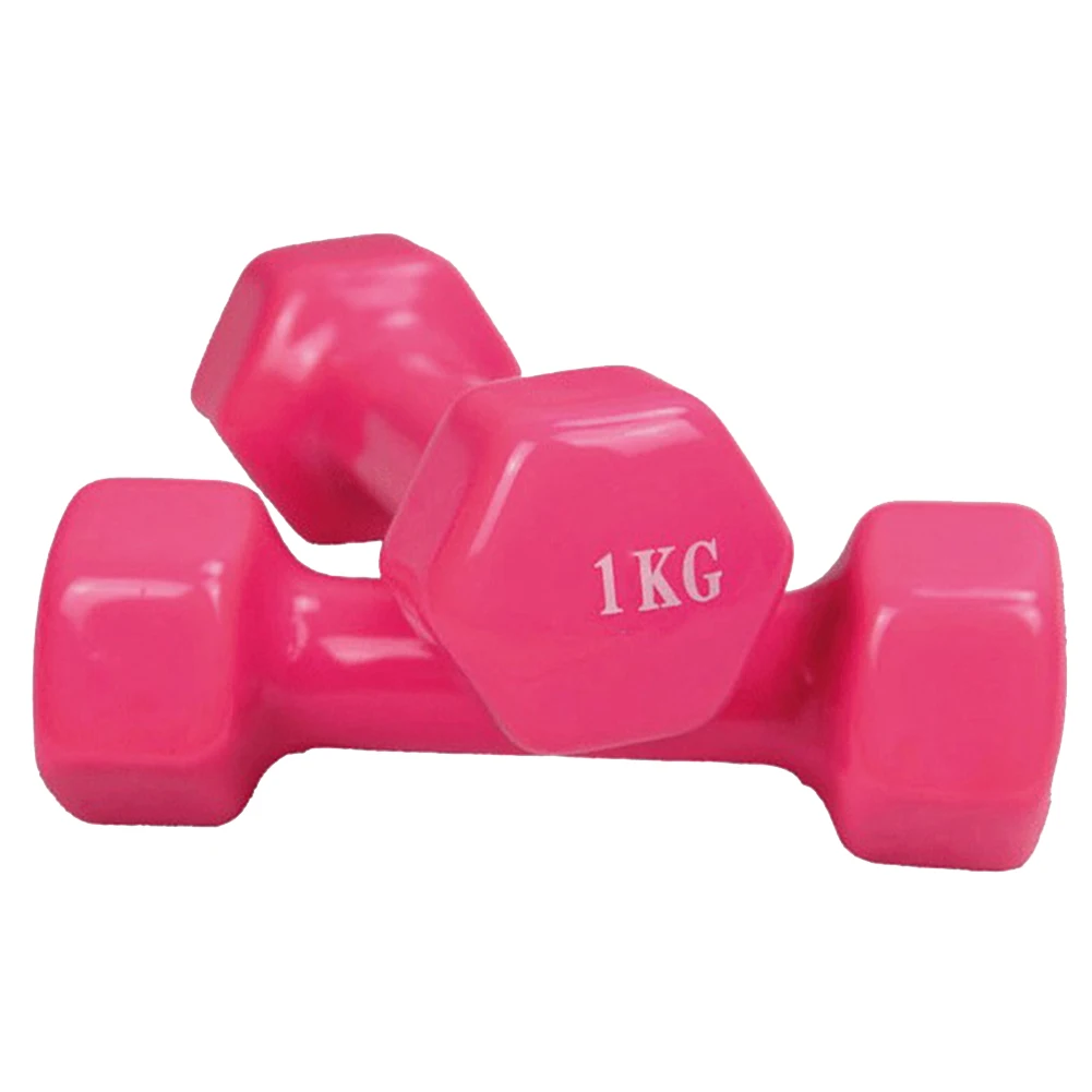 

1KG Hot Sale Weight Loss Slimming Fitness Equipment cheap hex rubber gym dumbbell