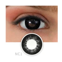 

New arrival cheap soft yearly one tone black contact lenses