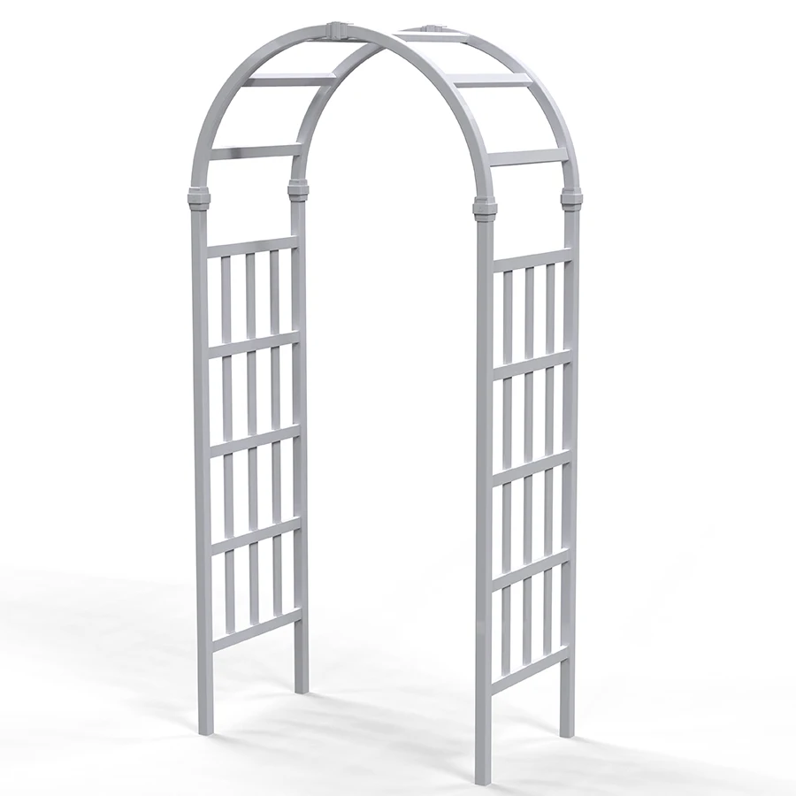 

Fentech Hot sale Wedding White Vinyl PVC Plastic Garden Arbor