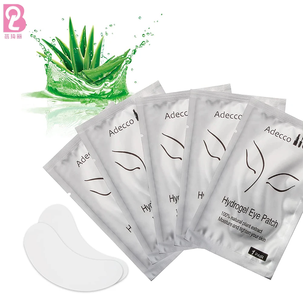 

Beiqili 50 pairs/bag Hydrogel Eyepads Eyelash Extension Pad Under Eye Gel Patch Eye Pads Patches Pink Parches De Ojos