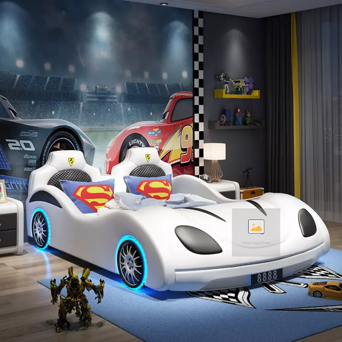 wereld Temerity Voorwaarde Modern Race Car Bed Children Beds Luxury Kid Wooden Leather Car Bed - Buy  Kids Car Beds,Blue Children Car Beds,White Kids Car Beds Sale Product on  Alibaba.com