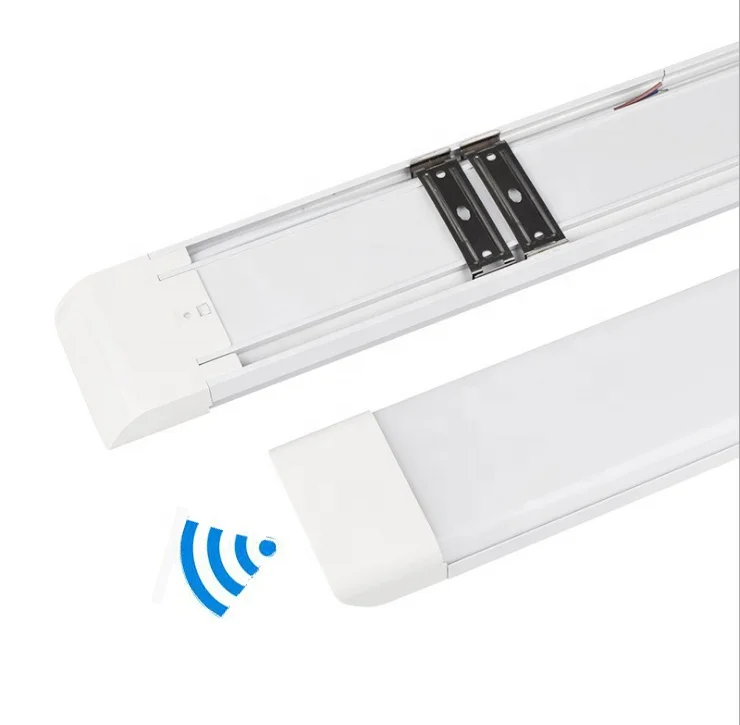 Manufacturer Auto Dim 20% Built-in Microwave Motion Sensor LED Batten Light for Carpark garage office