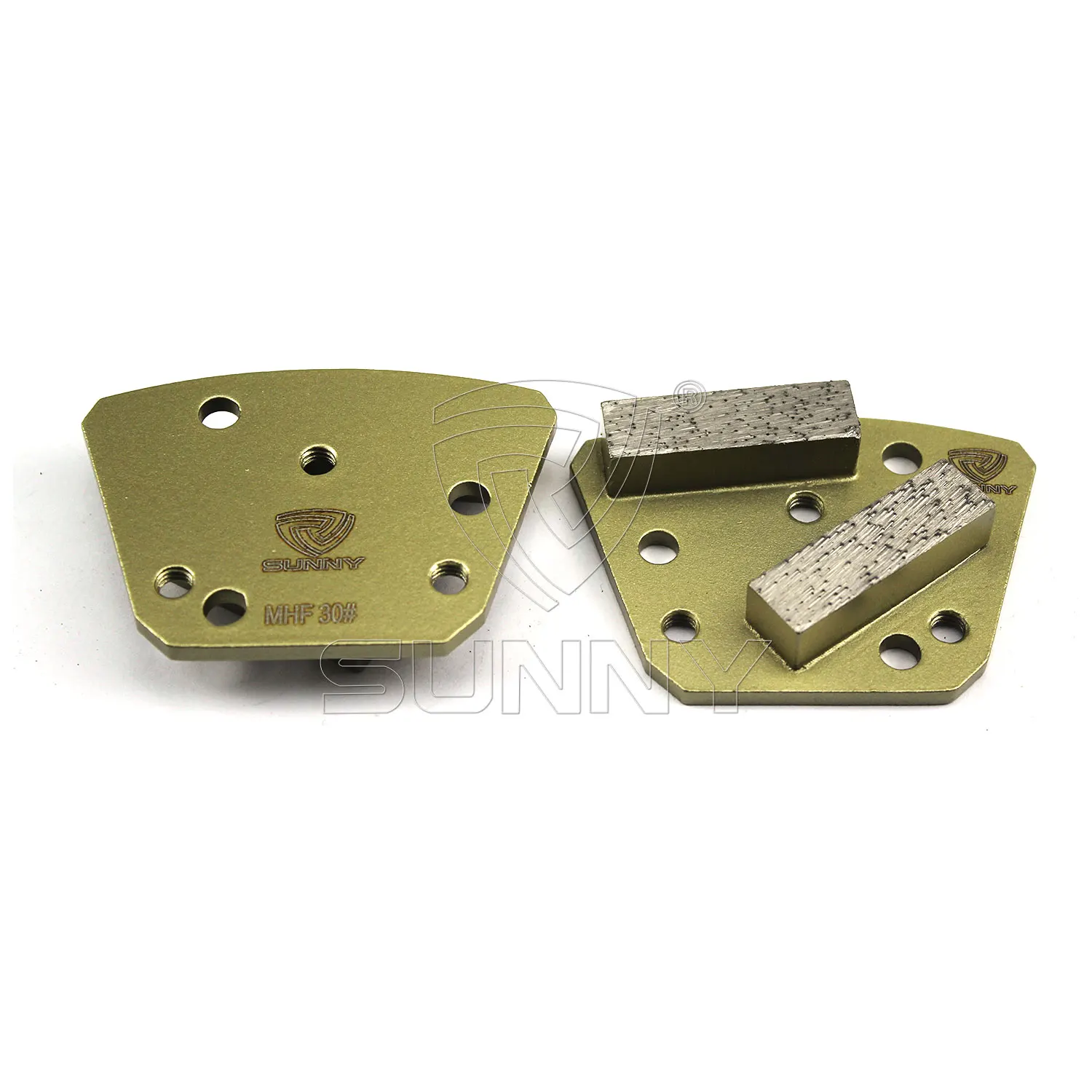 
16 Grit Trapezoid diamond magnetic grinding plate for epoxy concrete floor 