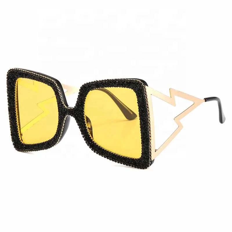 

Luxury Female Custom Logo Women Rhinestone Metal Frame UV400 Sunglasses Sun Glasses Gafas De Sol, Customized color