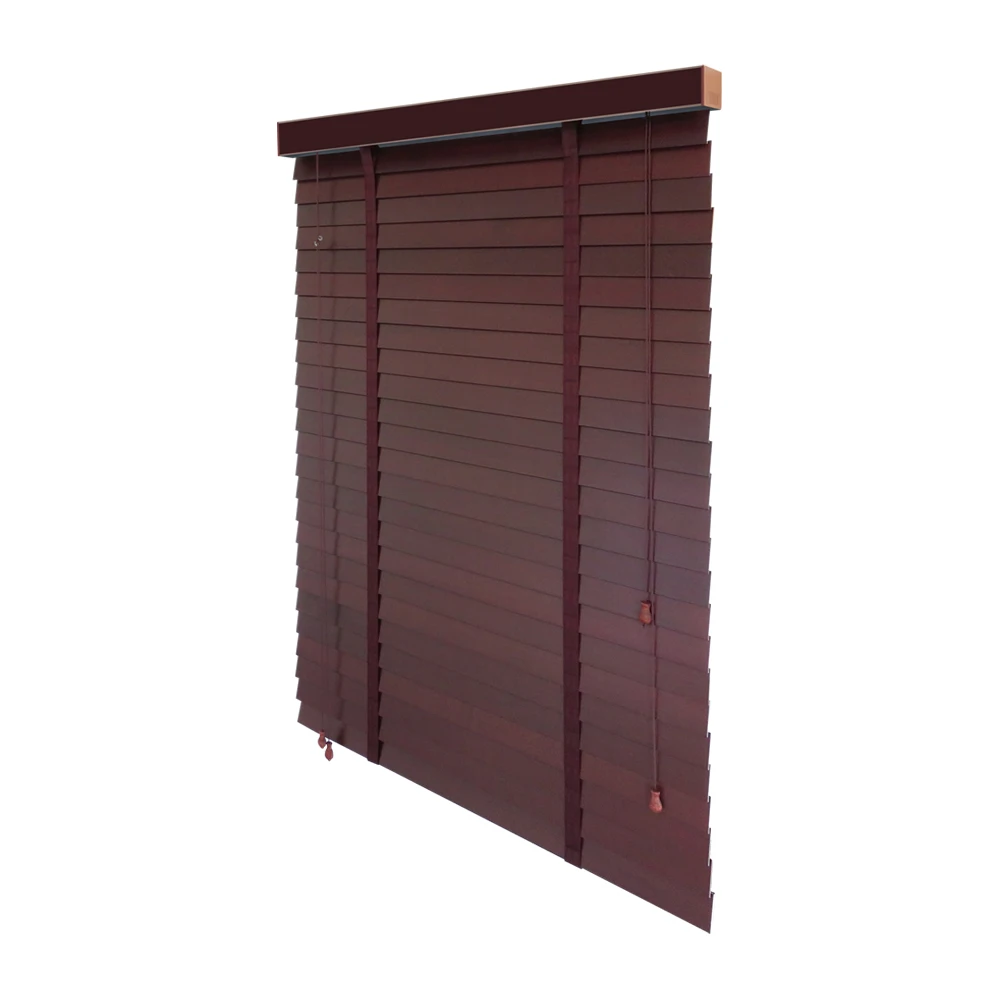 Free samples home center 3 inch horizontal sun shade wooden curtain and blinds for hotel