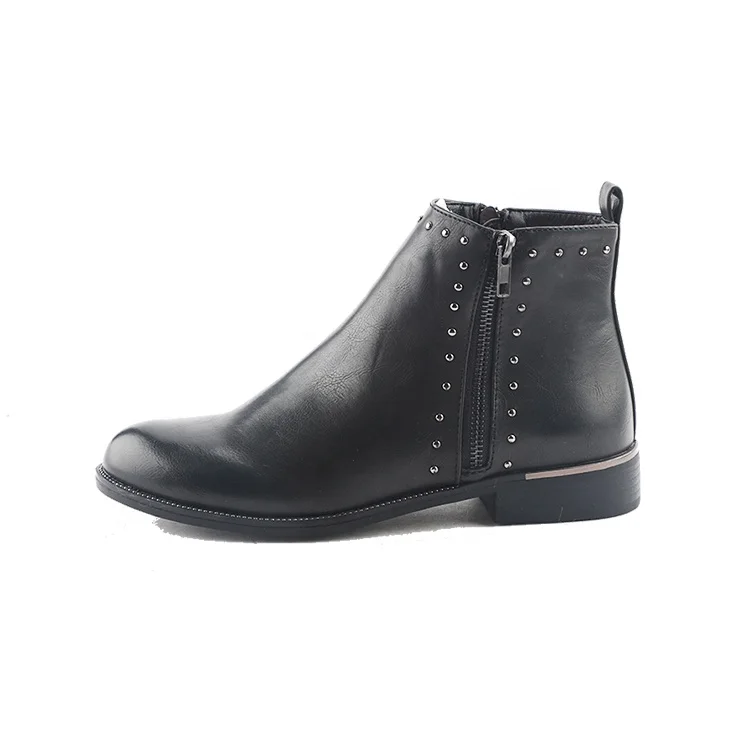 

PU Waterproof Chelsea Boots Girls Wholesale Winter Low-cut Women's Boots