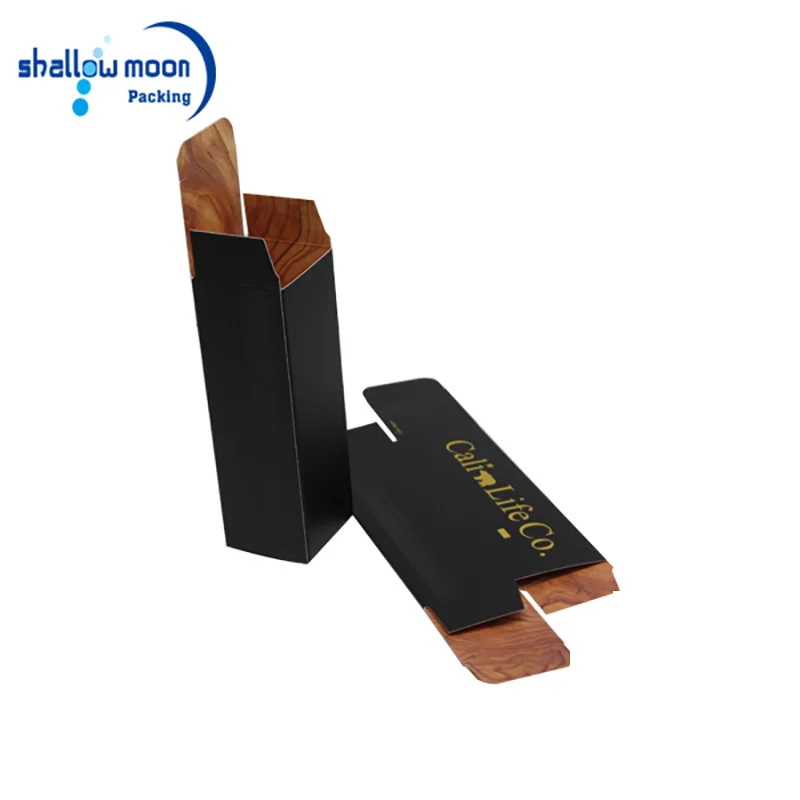 
Durable Custom Gold Foil Custom Long Size Craft Silk Black Gift Boxes 