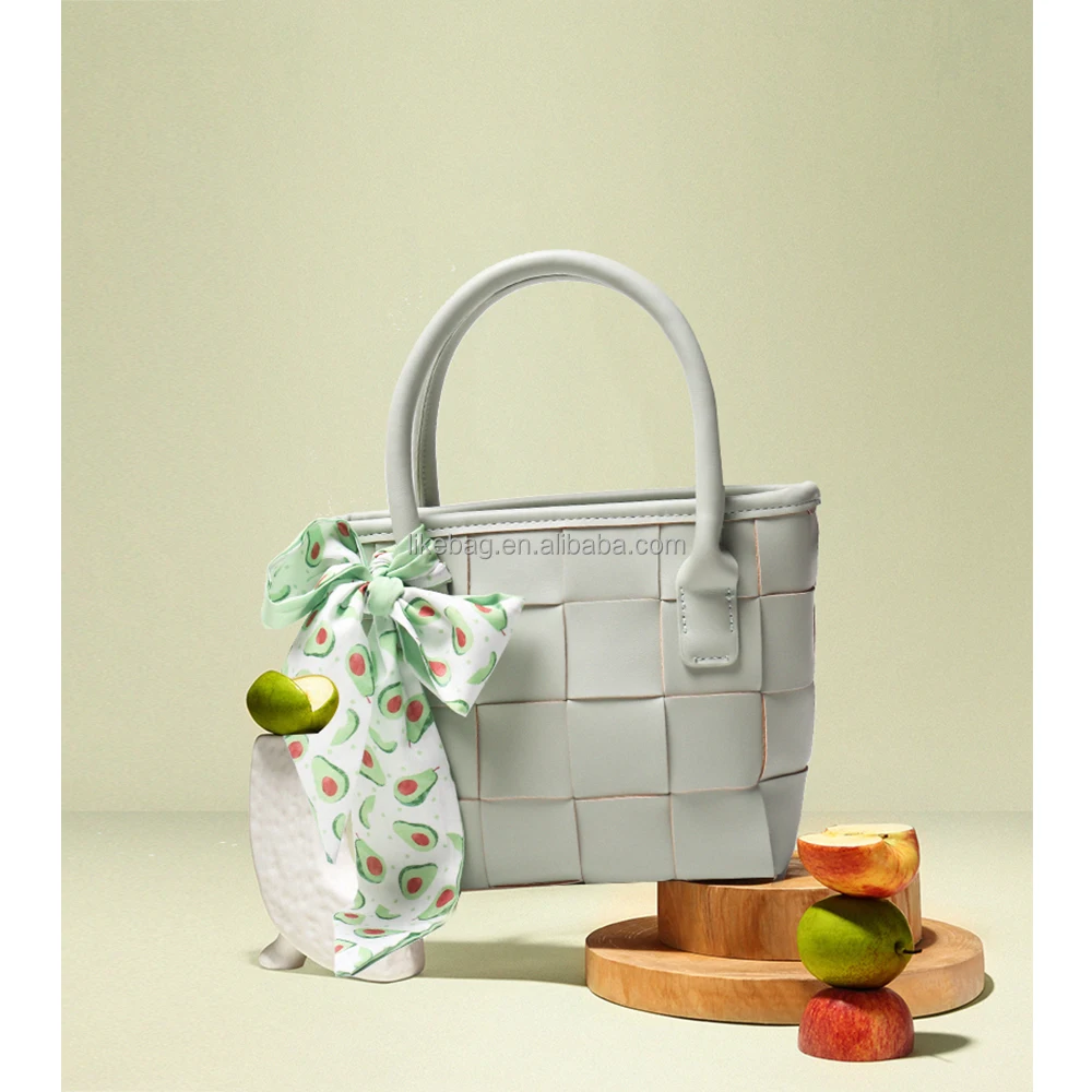 

LIKEBAG new fashion big women bag new Silk scarf handbags luxury woven purse messenger shoulderbag for women