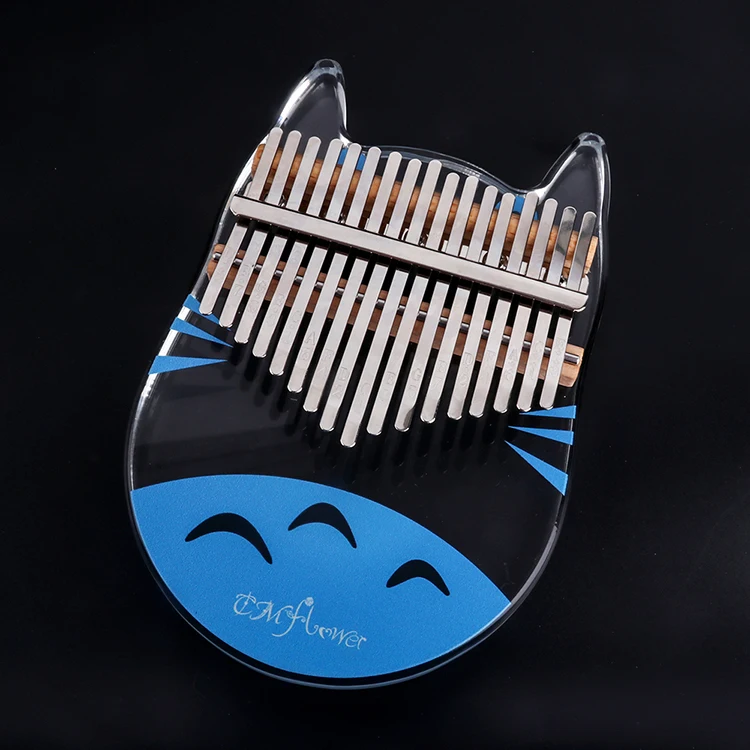 Musical Instruments Transparent Kalimba Drum 17 Key Acrylic Kalimba For