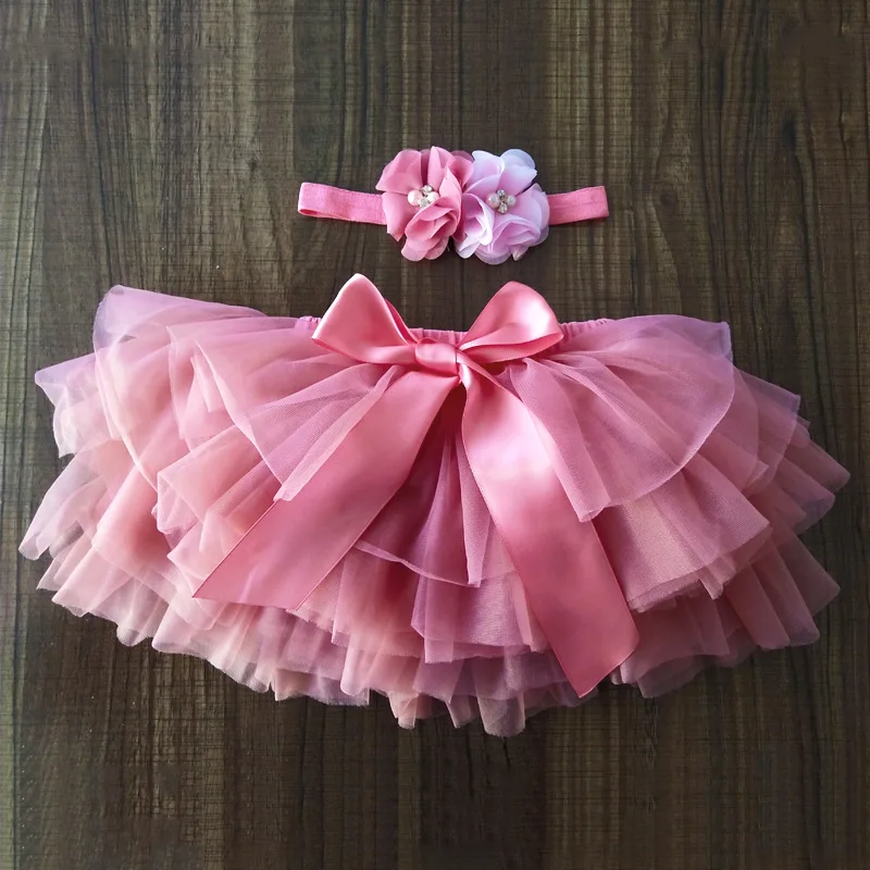

Baby Girl Clothes Beautiful Chiffon Fluffy Pettiskirt Princess Party Skirts Ballet Dance Wear Tutu Dress Outfit, As picture