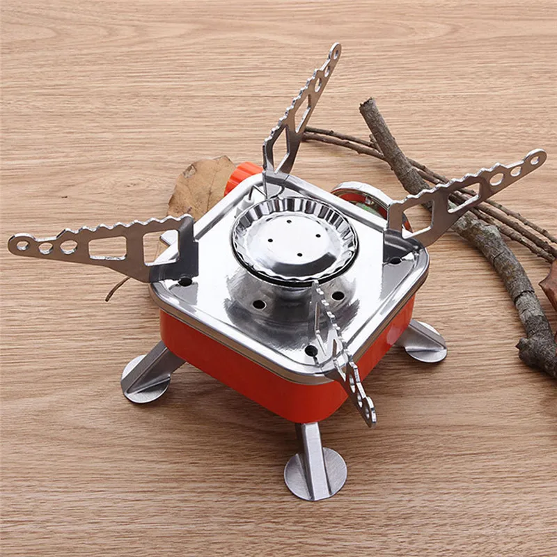 Outdoor Portable Mini Gas Stove Folding Camping Stove Picnic Cooking