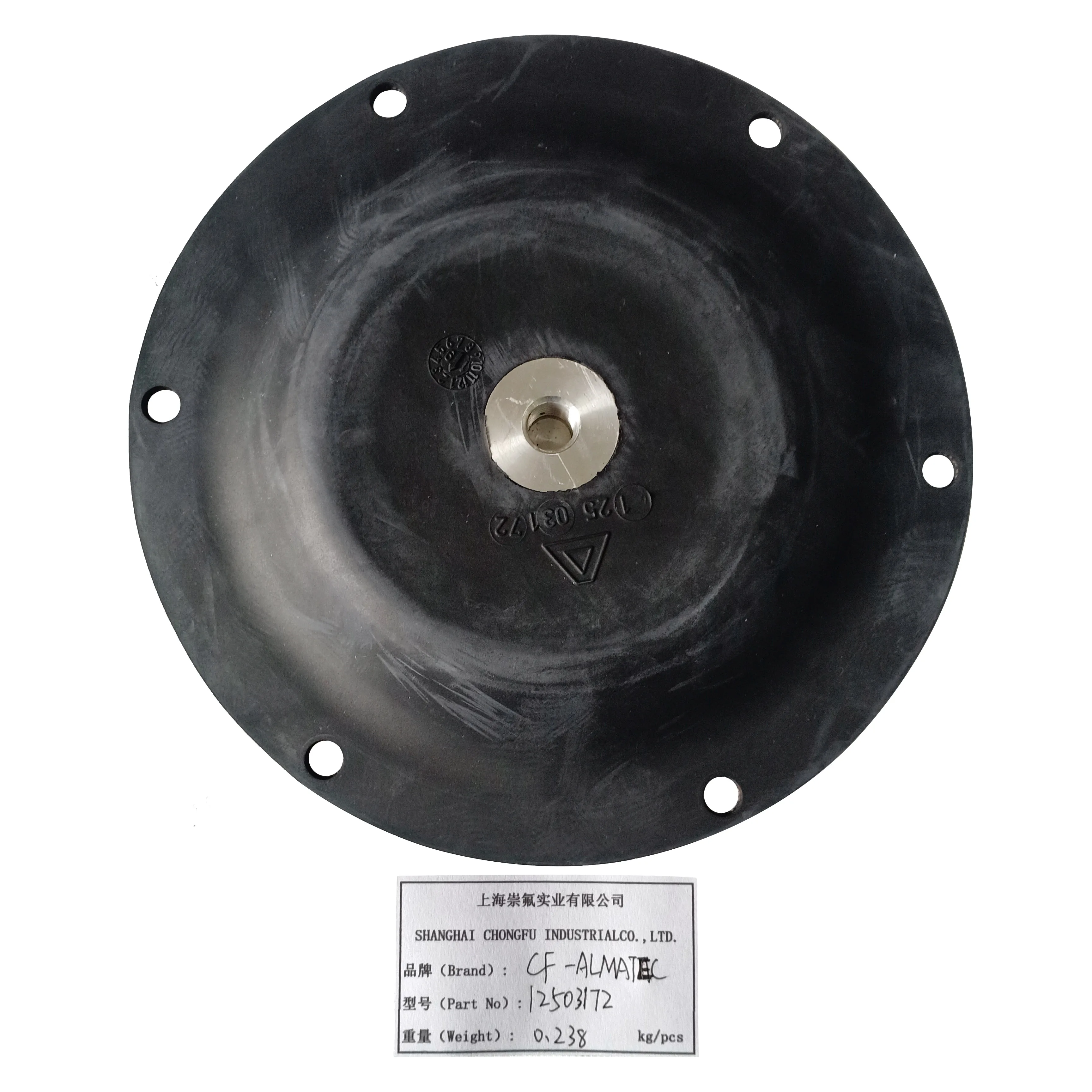 diaphragm rubber CF12503172 as water pump rubber diaphragm used in double diaphragm pump factory