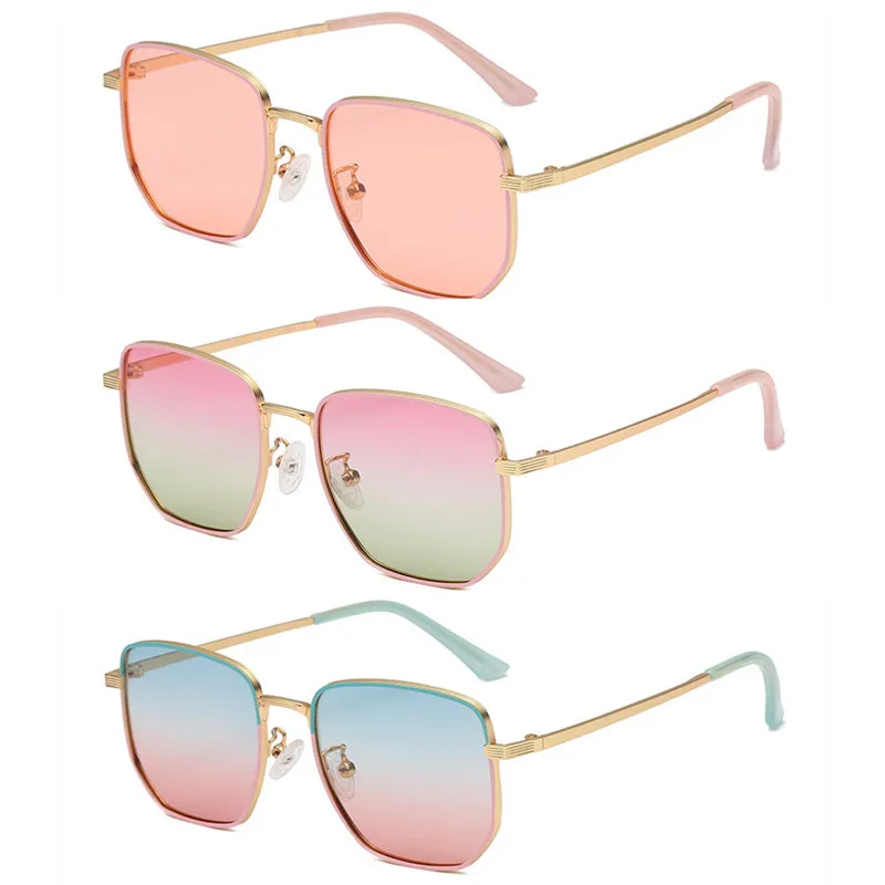 

WIIPU 2021 New Polarized Children's Sunglasses Anti-UV Baby Metal Personality Sunglasses Cute Kids