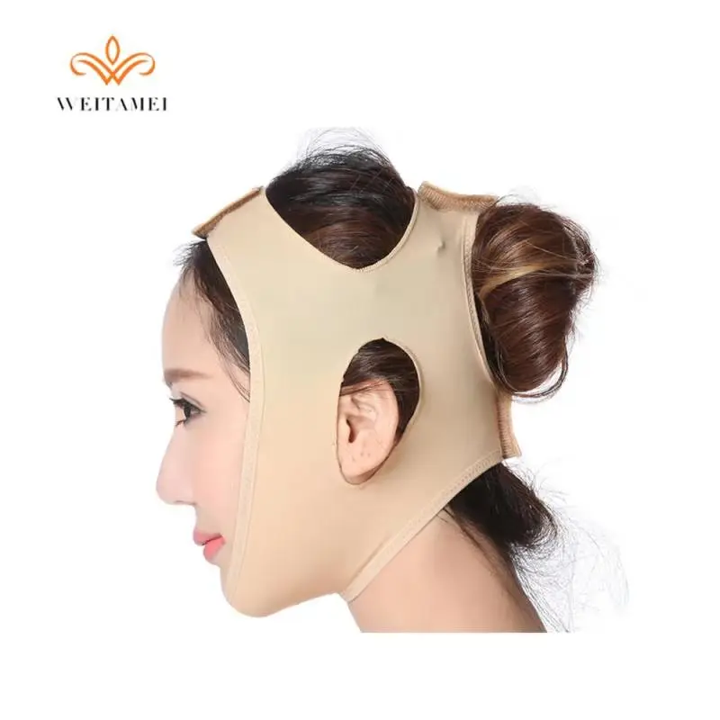 

Wrinkle V Face Chin Cheek Belt Lift Up Slimming Wrap Slim Mask Ultra Thin Belt Strap Band Face Lift Up Tools S M L Xl, Skin color,nude