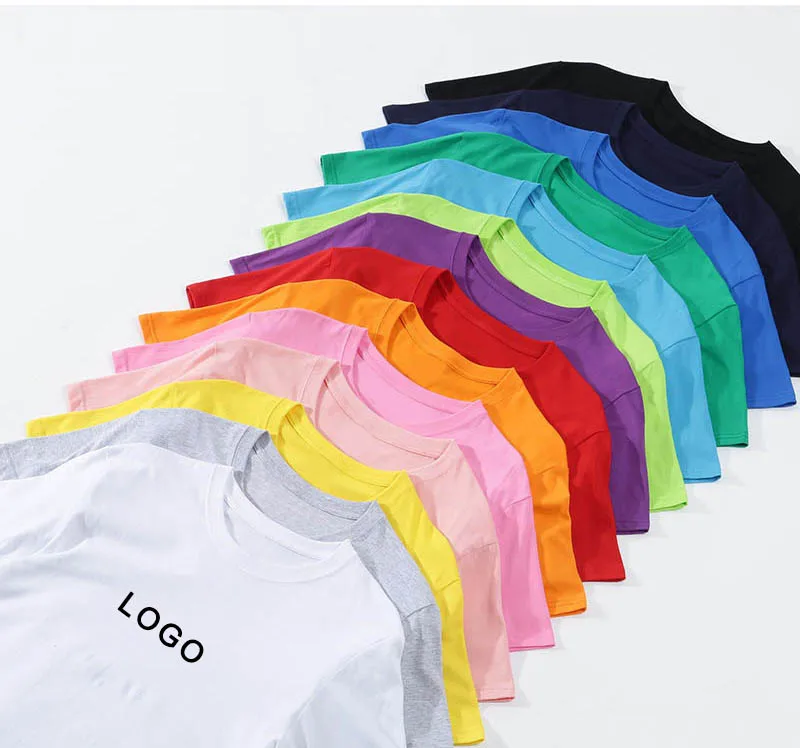 

190g Men Plain 100%Cotton Gents T Shirt for Printing Custom Short Sleeves Round Neck T Shirt Fitted Plus Size T-Shirt Homme Tops