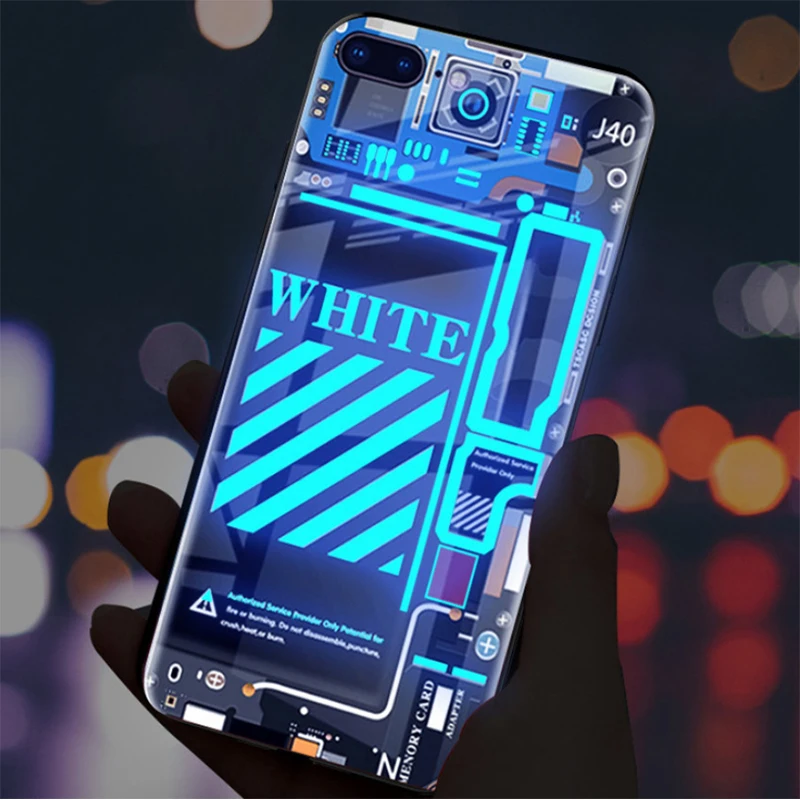 Durcase Fashing Luxury Led Designers Luminous Case For Apple Iphones 11