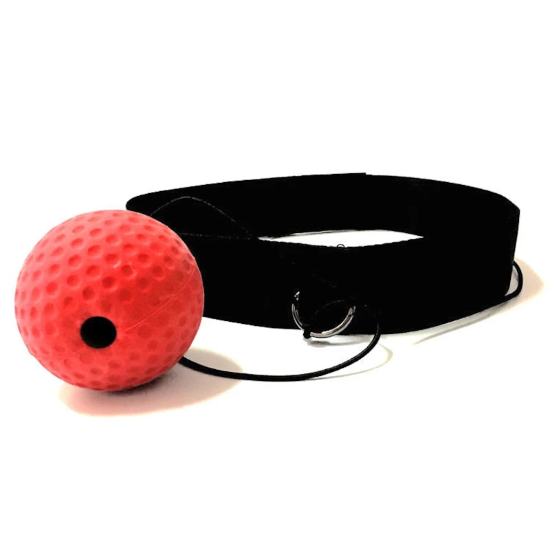 

Wholesale Adjustable Workout Training Headband Reflex Boxing Speed Ball, Red black