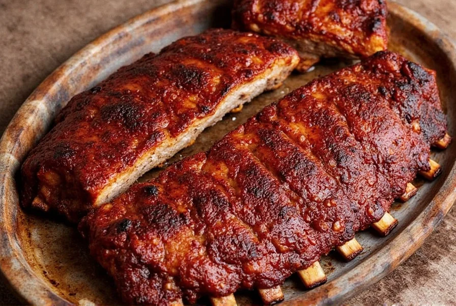 Ribs submerged in a brine jar