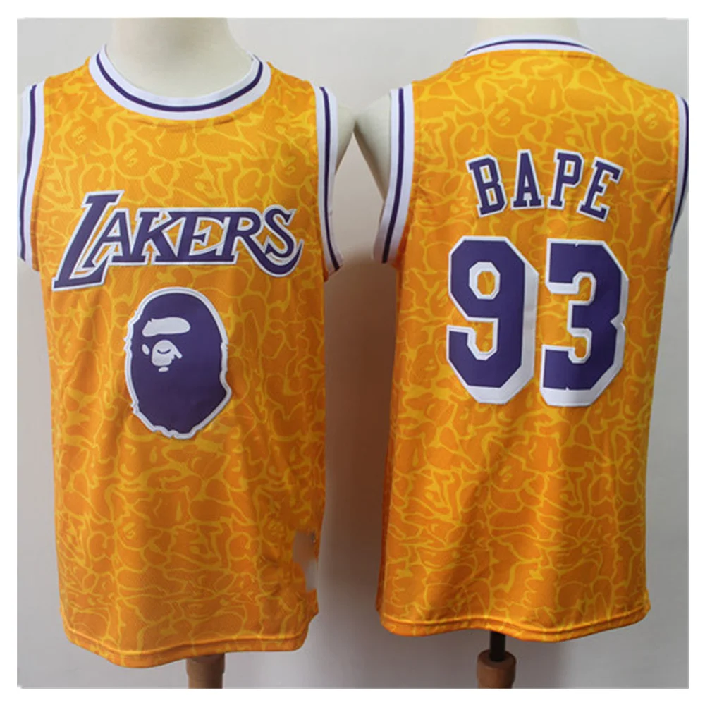 

Bape Jersey Mens 93 23 Bape Bryant Basketball Jersey Stitched Basketball Jerseys, Customized color