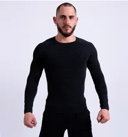 

Man Long Sleeve Gym Shirt Fitness Ropa Hombre Sports Apparel Wear