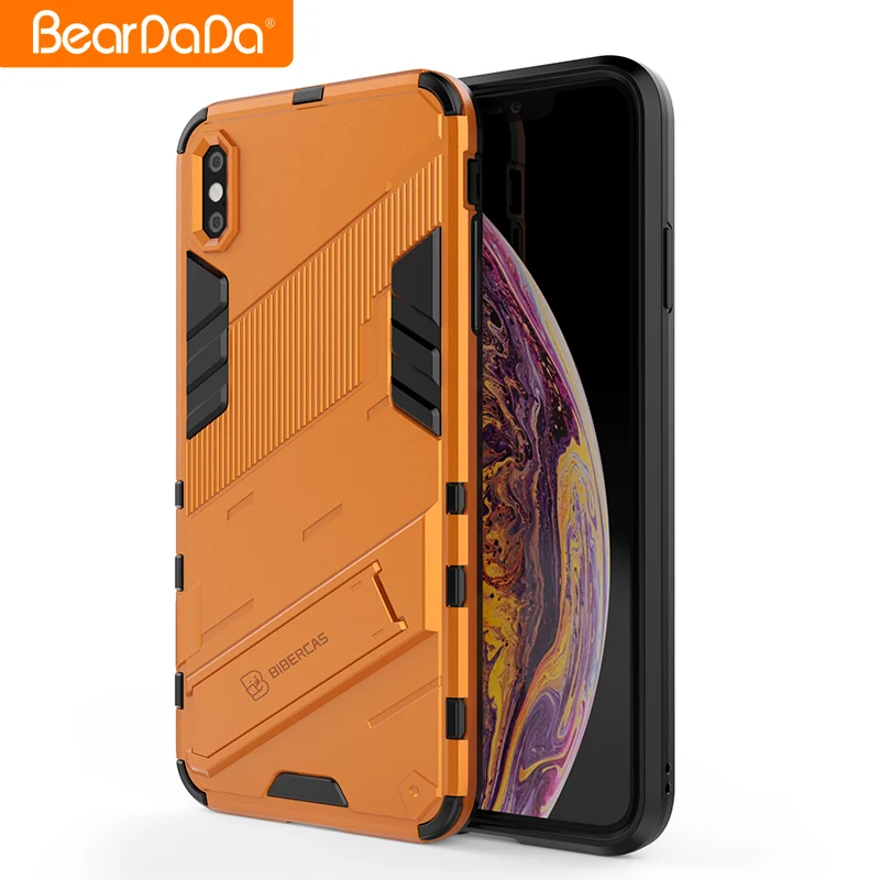 

vintage original black case for IPHONE XS MAX phone case luxury Punk shockproof fancy Customizable logo bumper back cover